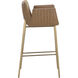 Lucano 40 inch Milliken Cognac Barstool